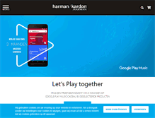 Tablet Screenshot of harmankardon.nl