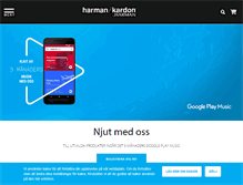 Tablet Screenshot of harmankardon.se