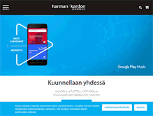 Tablet Screenshot of fi.harmankardon.com